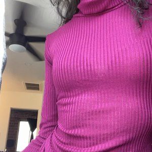 Fuchsia Turtleneck